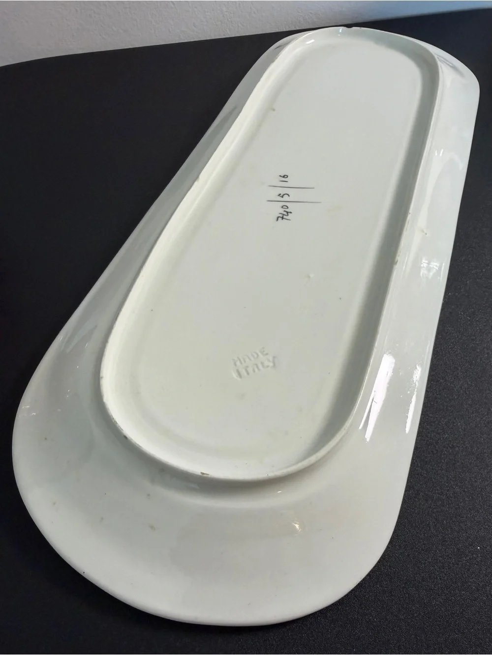 Hand-Painted Majolica Ceramic Fruit Serving Tray Platter
